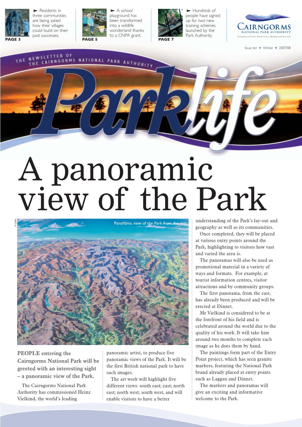 A Panoramic View of the Park Understanding of the Park’S Lay-Out and Panoramic View of the Park from the East © CNPA Geography As Well As Its Communities