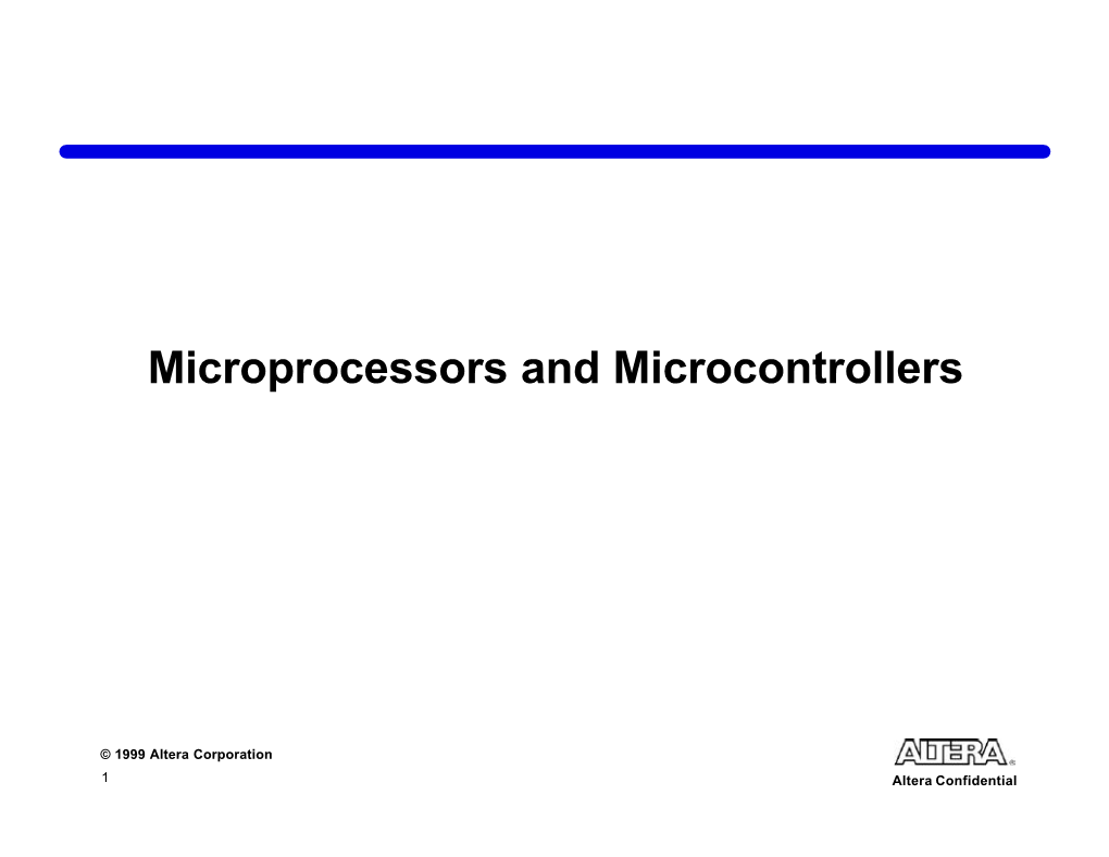 Microprocessor Training