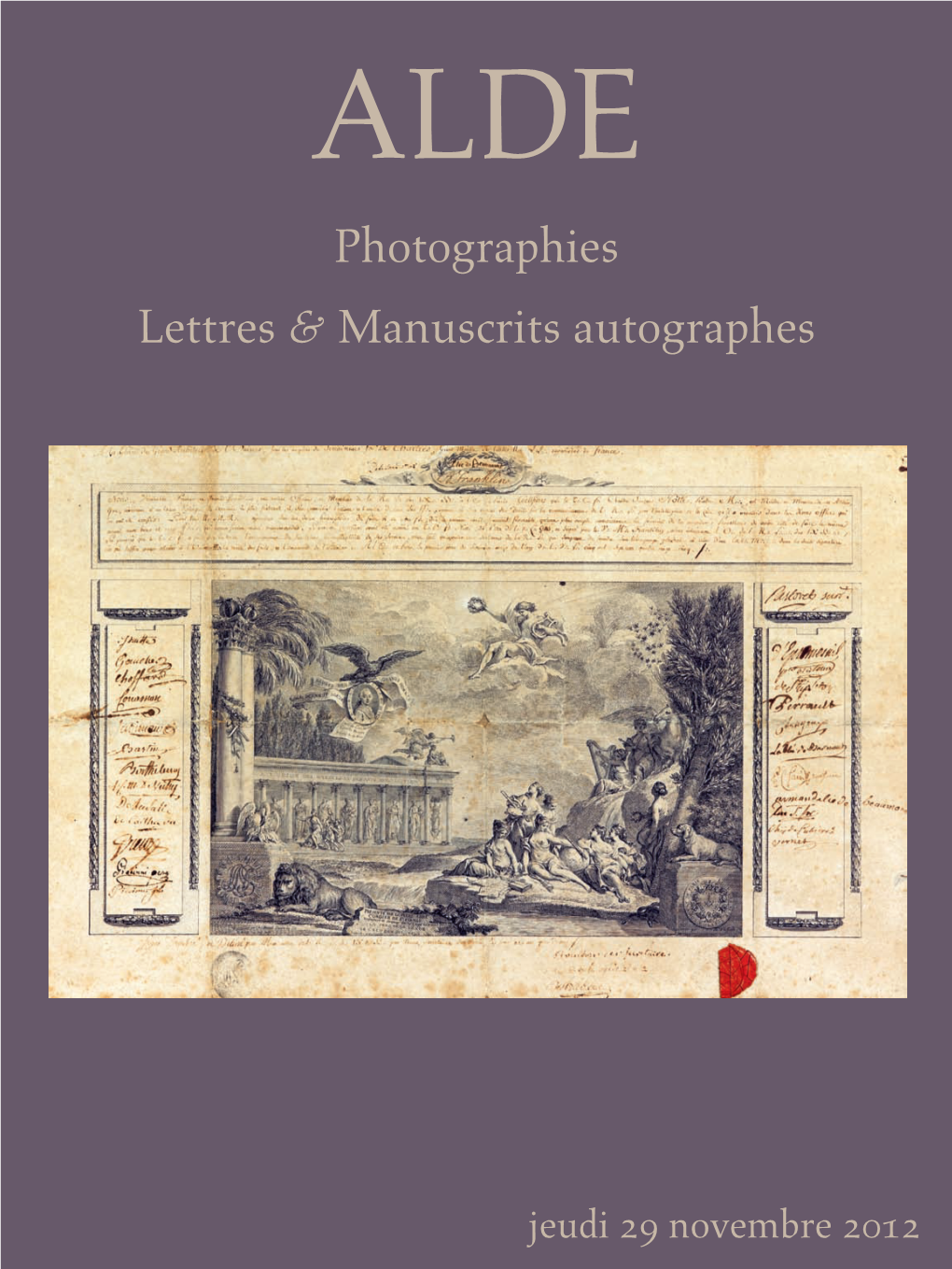 Photographies Lettres & Manuscrits Autographes