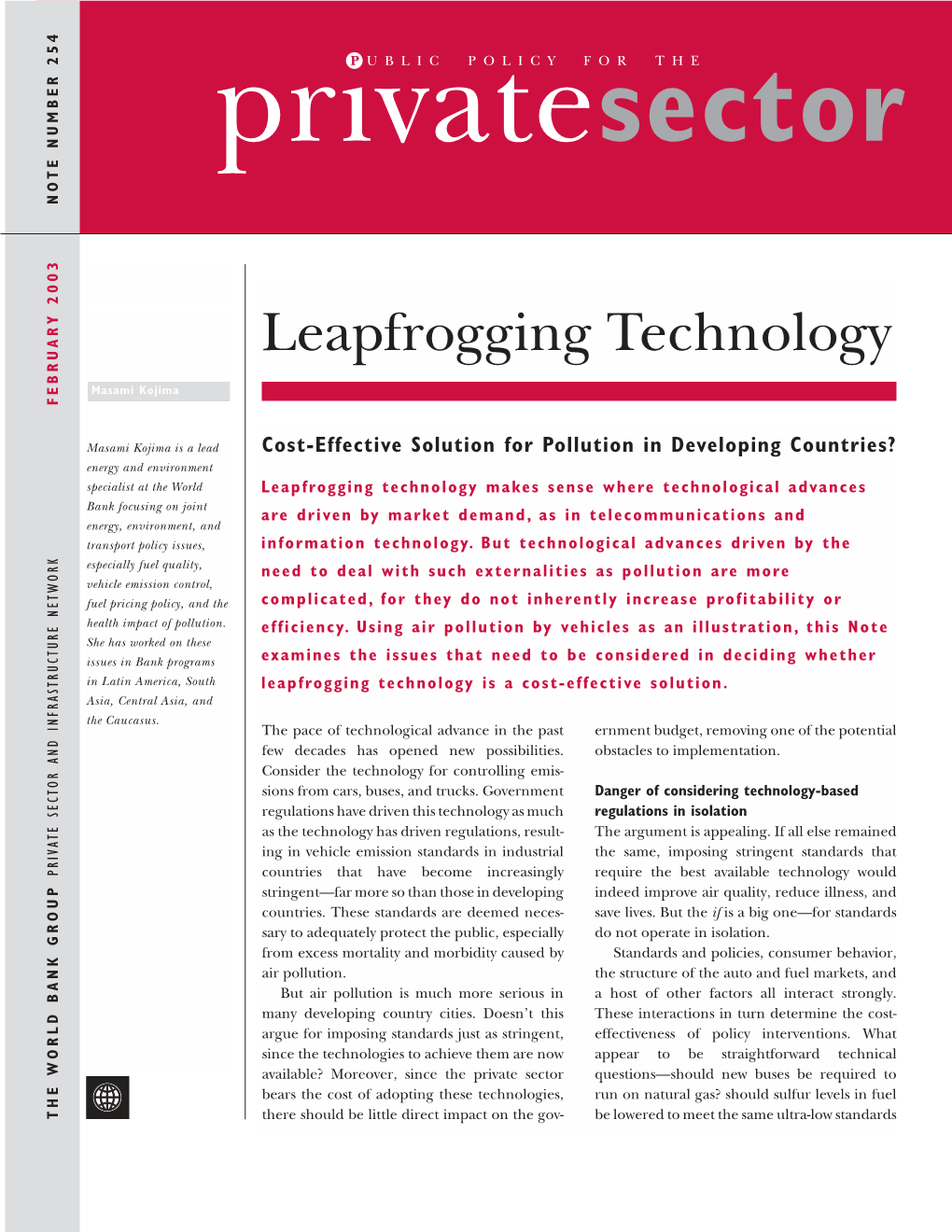 Leapfrogging Technology