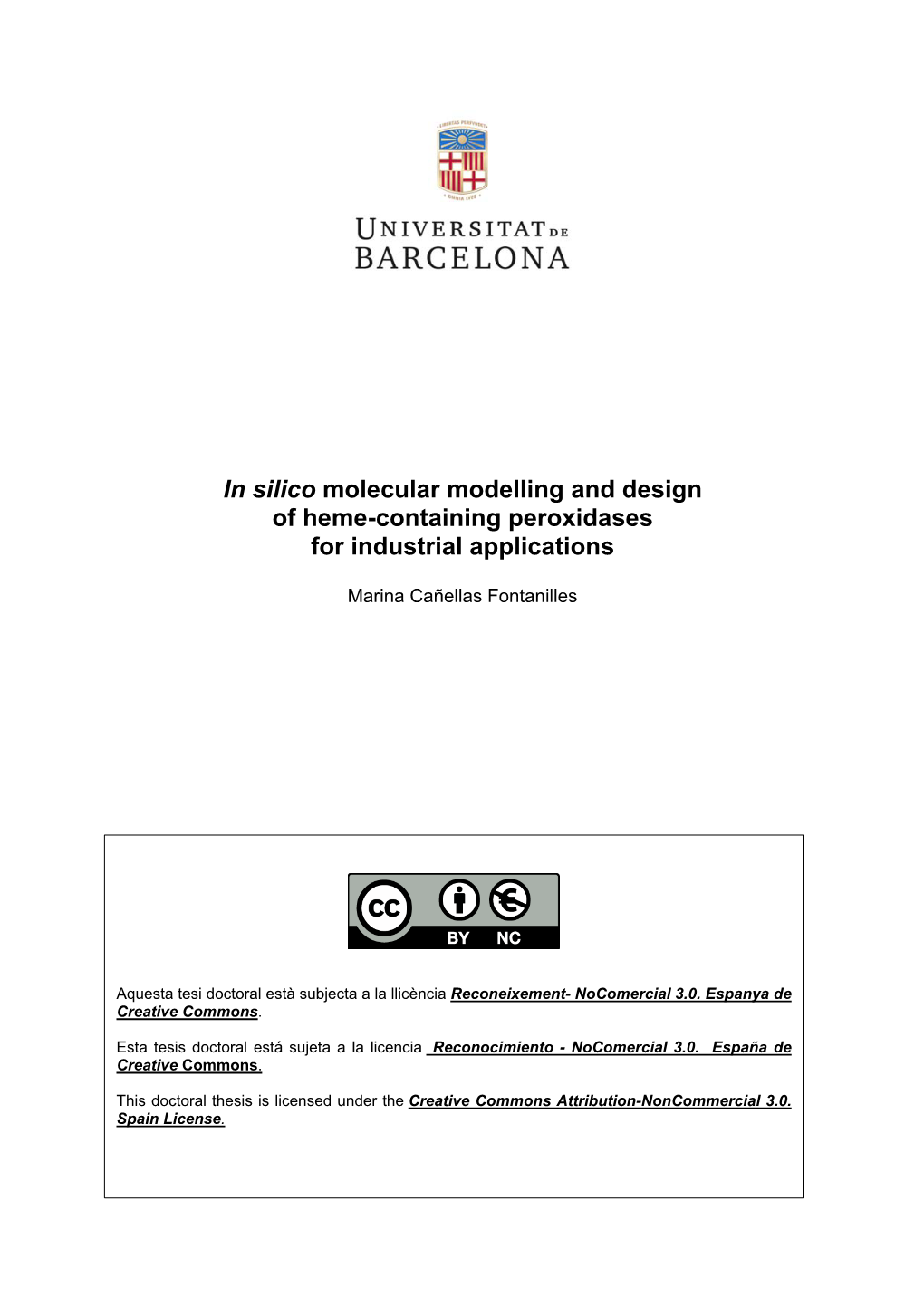 In Silico Molecular Modelling and Design of Heme-Containing Peroxidases for Industrial Applications