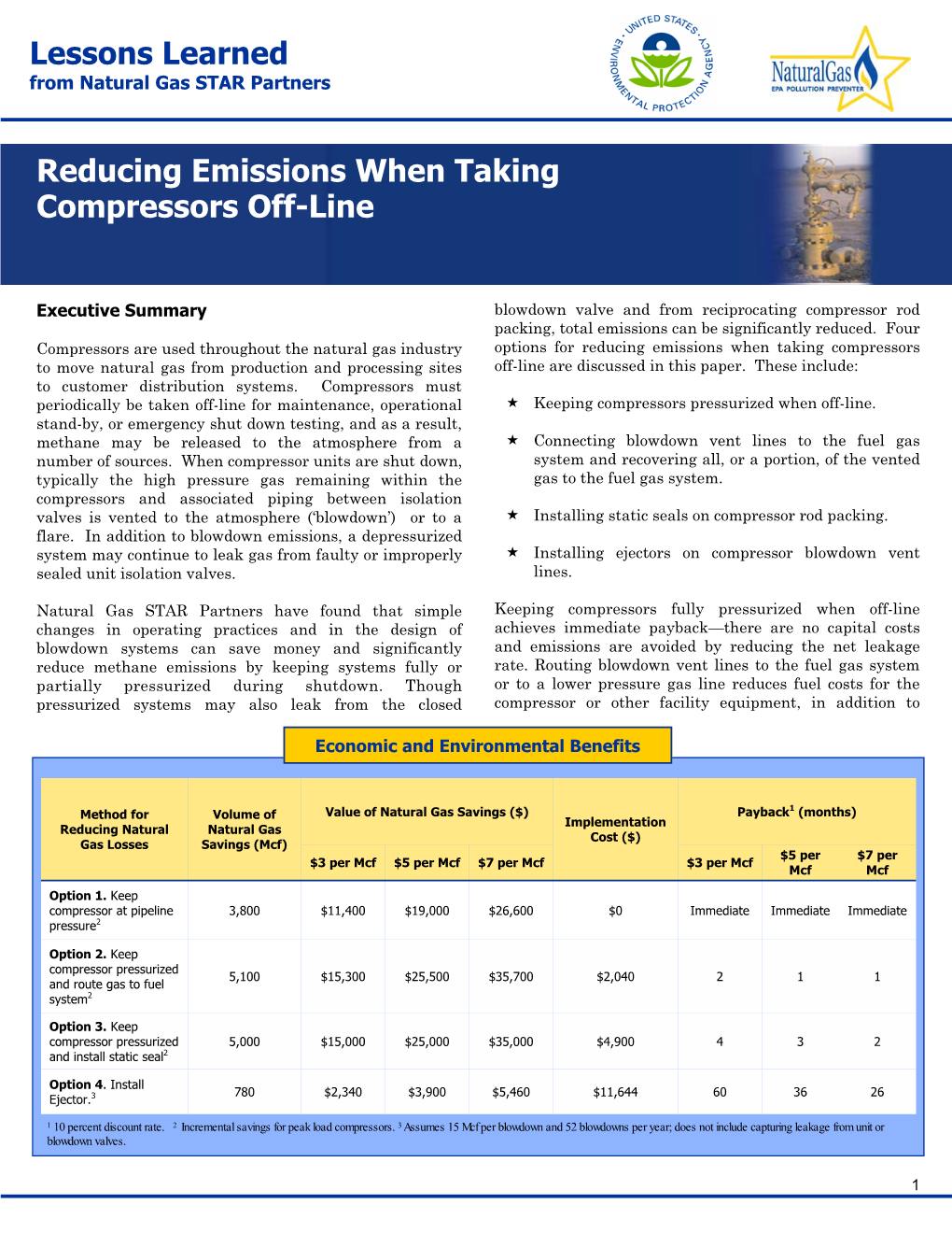 Reducing Emissions When Taking Compressors Off-Line (PDF)