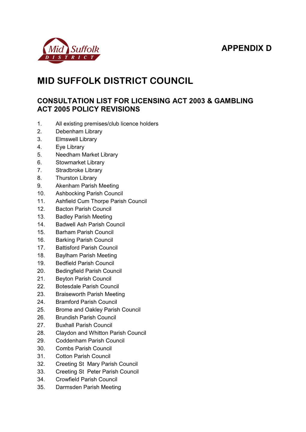 Mid Suffolk District Council