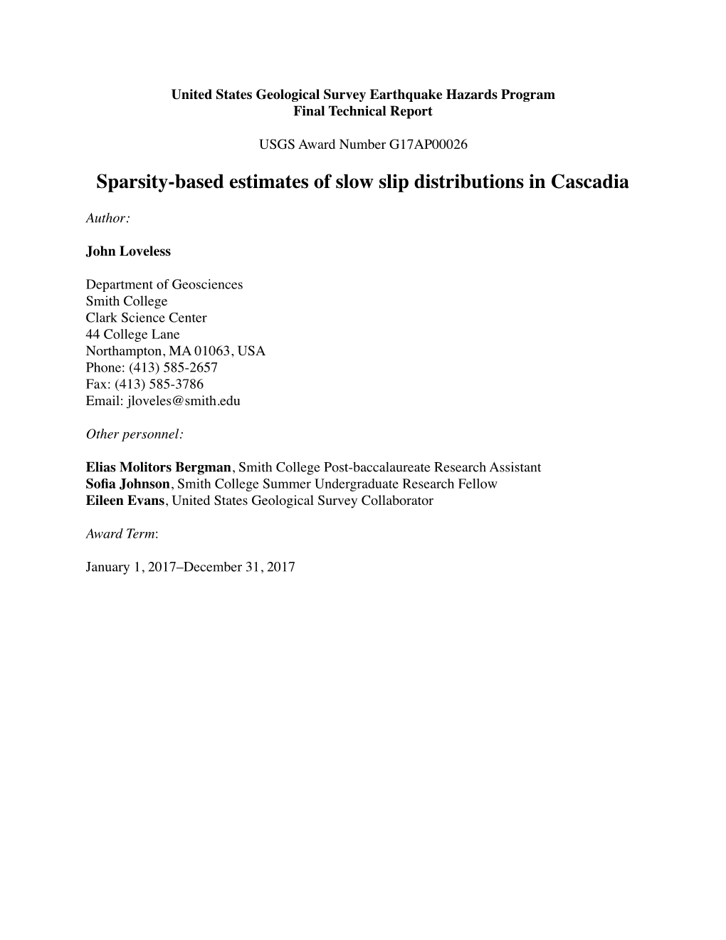 Sparsity-Based Estimates of Slow Slip Distributions in Cascadia