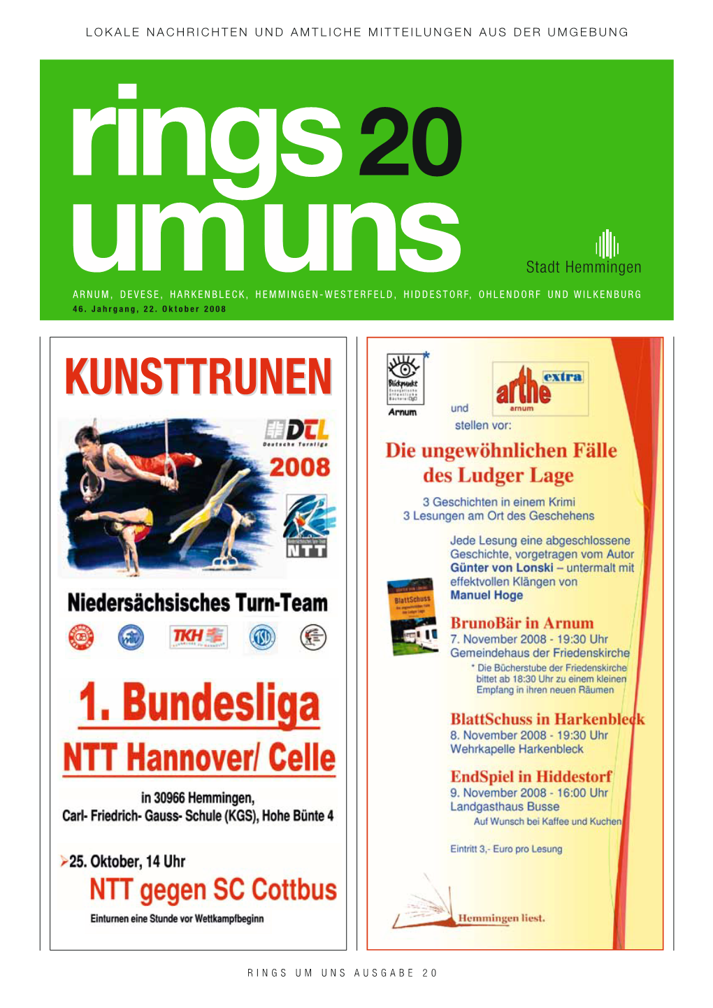 Rings20 Um Uns Stadt Hemmingen Inhalt