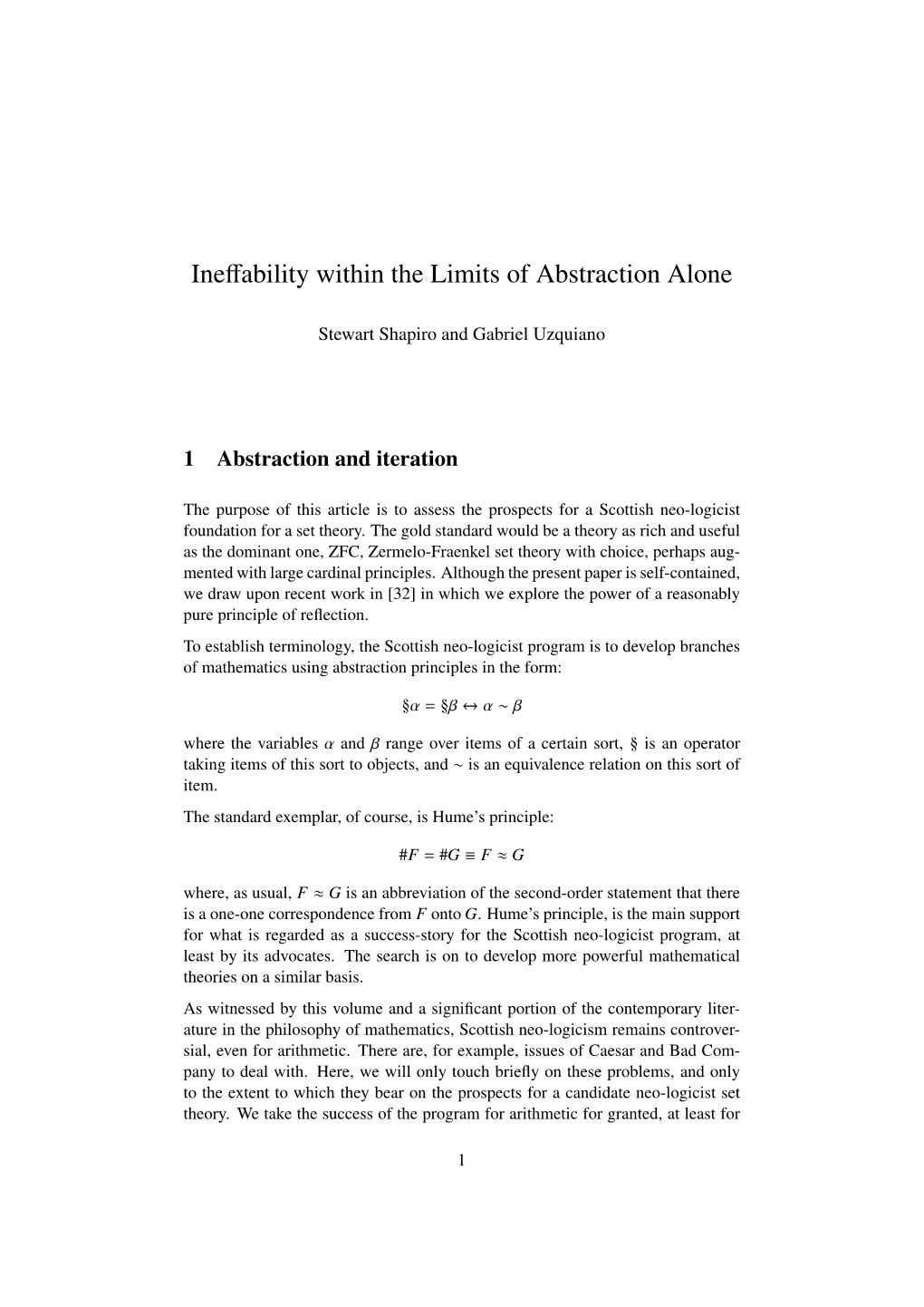 Ineffability Within the Limits of Abstraction Alone