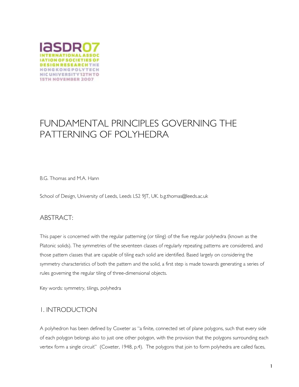 Fundamental Principles Governing the Patterning of Polyhedra