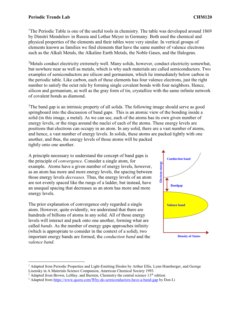 Periodic Trends Lab CHM120 1The Periodic Table Is One of the Useful