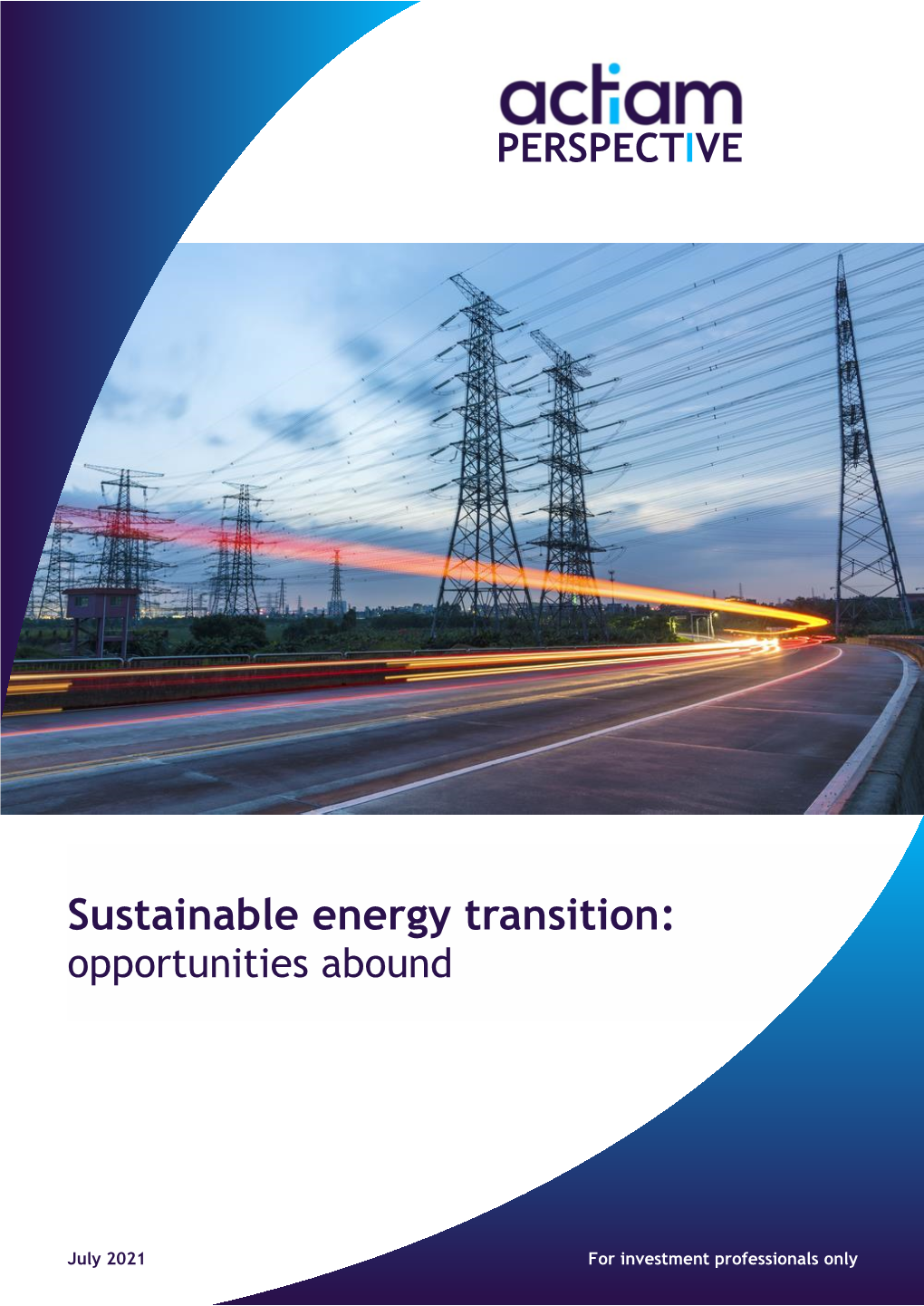 Sustainable Energy Transition: Opportunities Abound