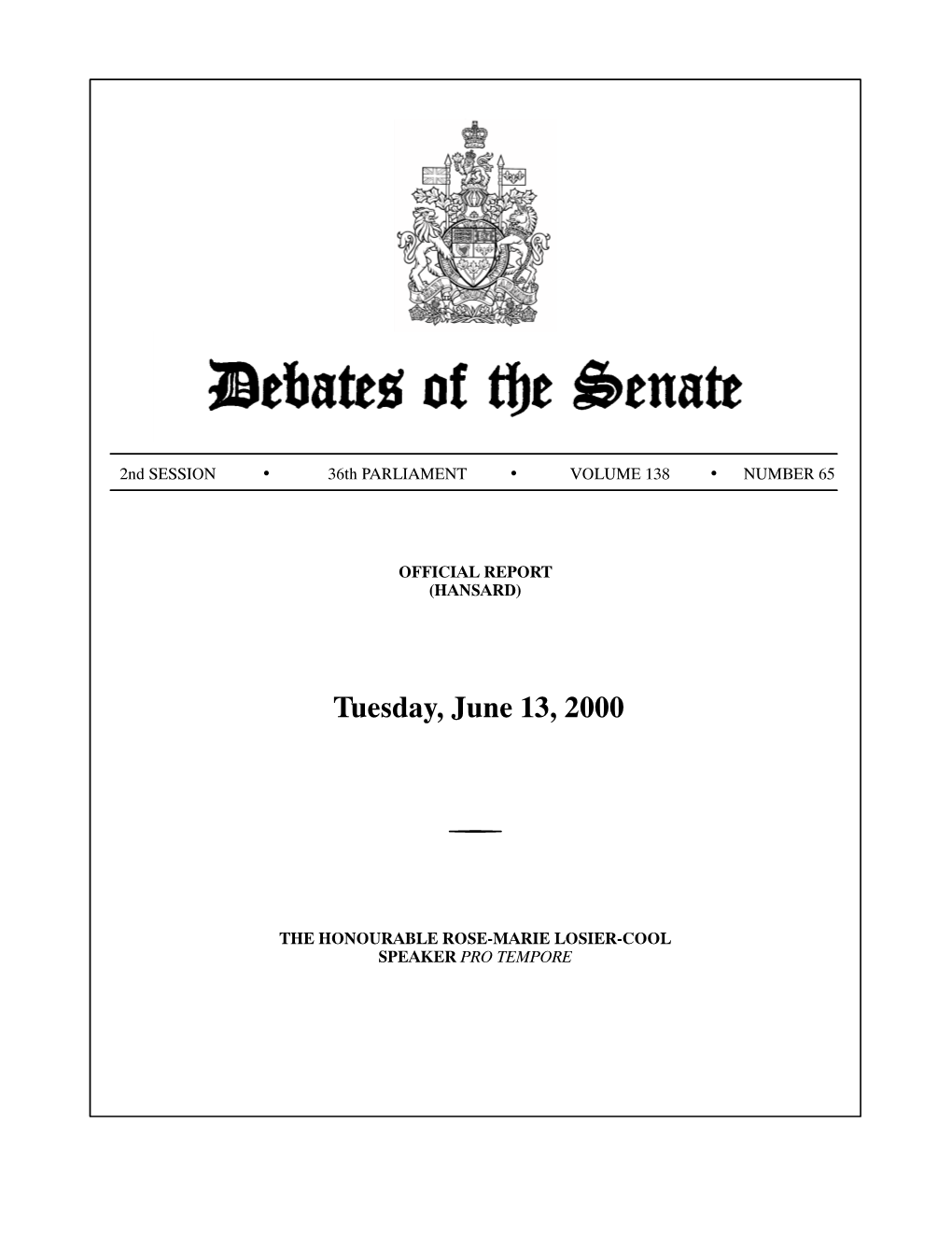 Tuesday, June 13, 2000