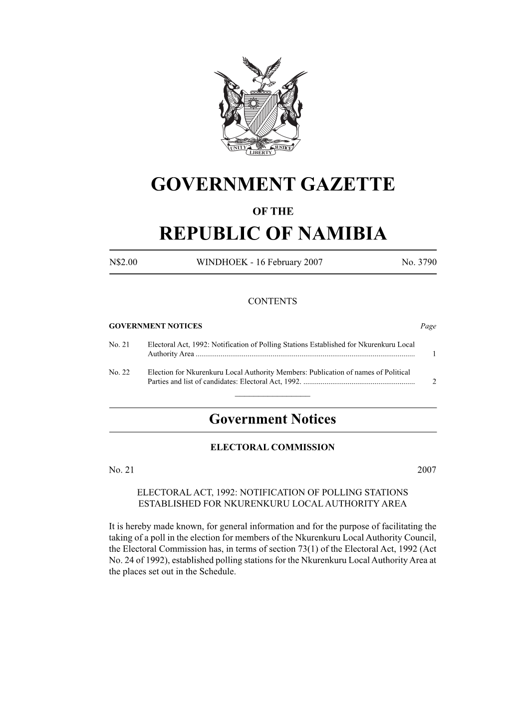 3790 Government Notice