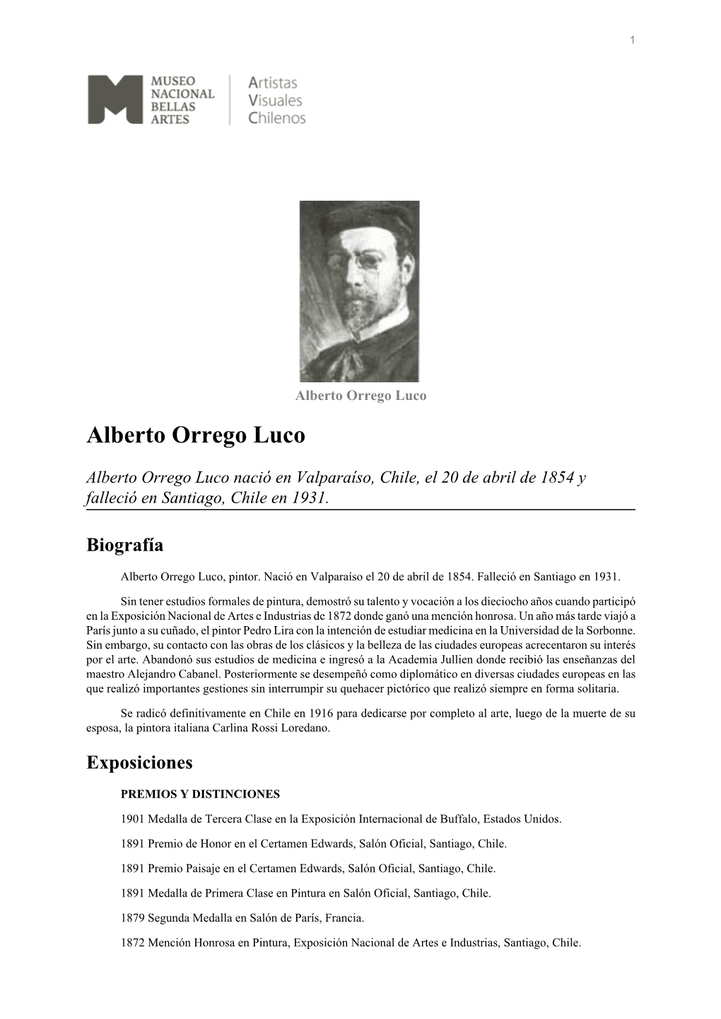 Alberto Orrego Luco Alberto Orrego Luco