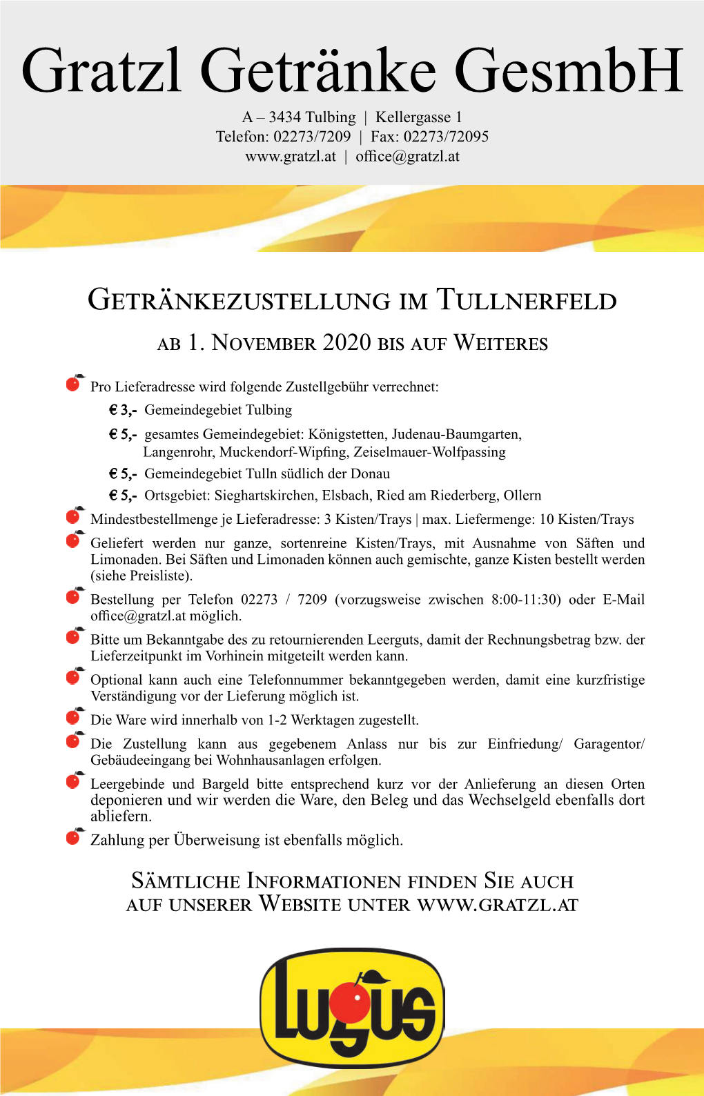 Getränkezustellung Inkl. Preisliste 4 Seiten.Indd