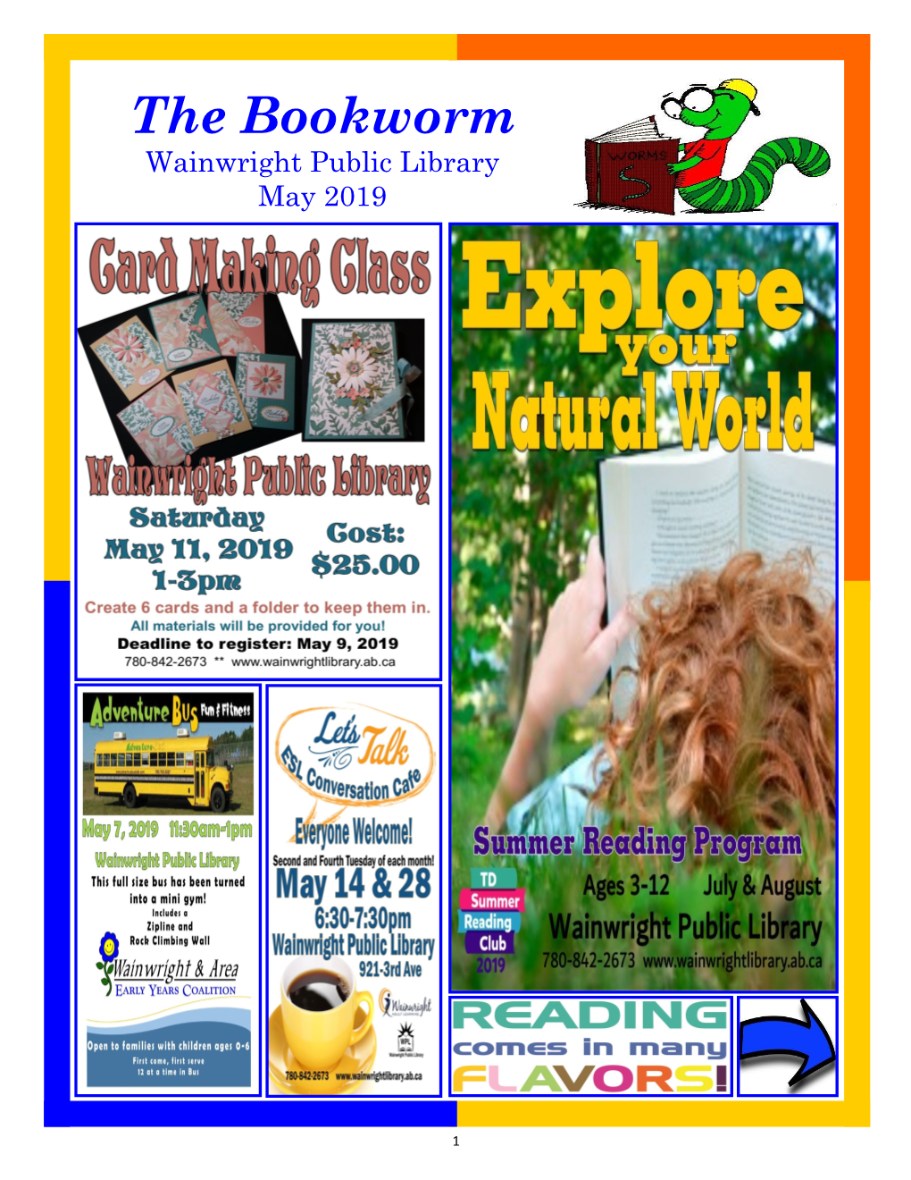 The Bookworm Wainwright Public Library May 2019