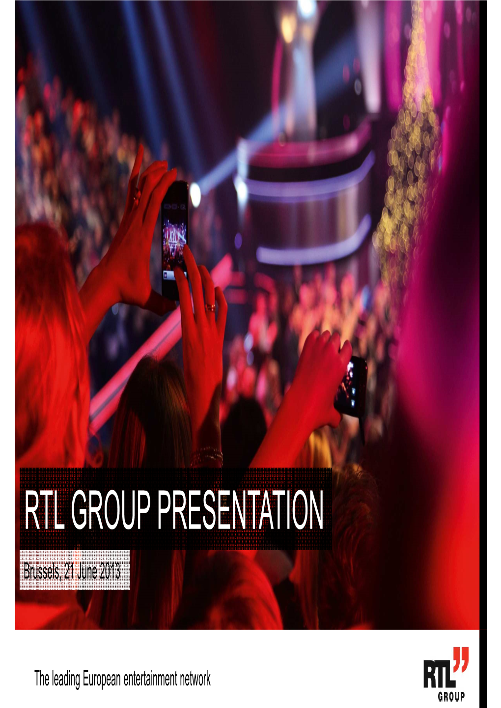 Roadshow Presentation Brussels 21 June