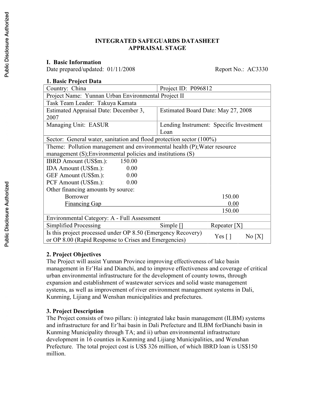 World Bank Document