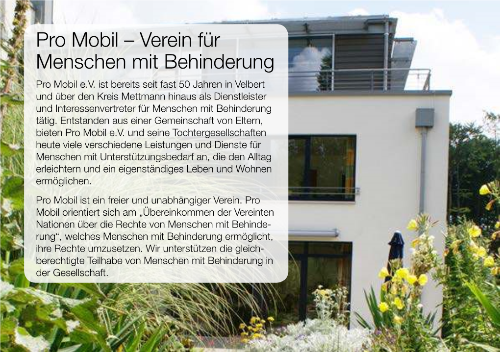 Verein Für Menschen Mit Behinderung Pro Mobil E.V