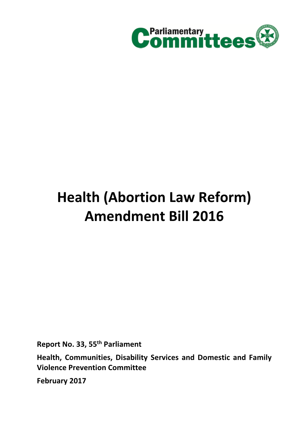 Abortion Law Reform)