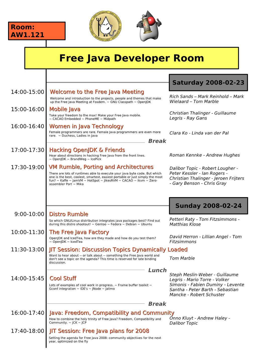 Free Java Developer Room