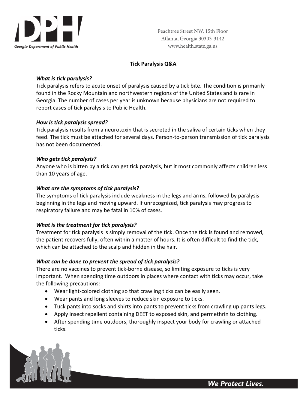 Information About Tick Paralysis? Adapted From: CDC