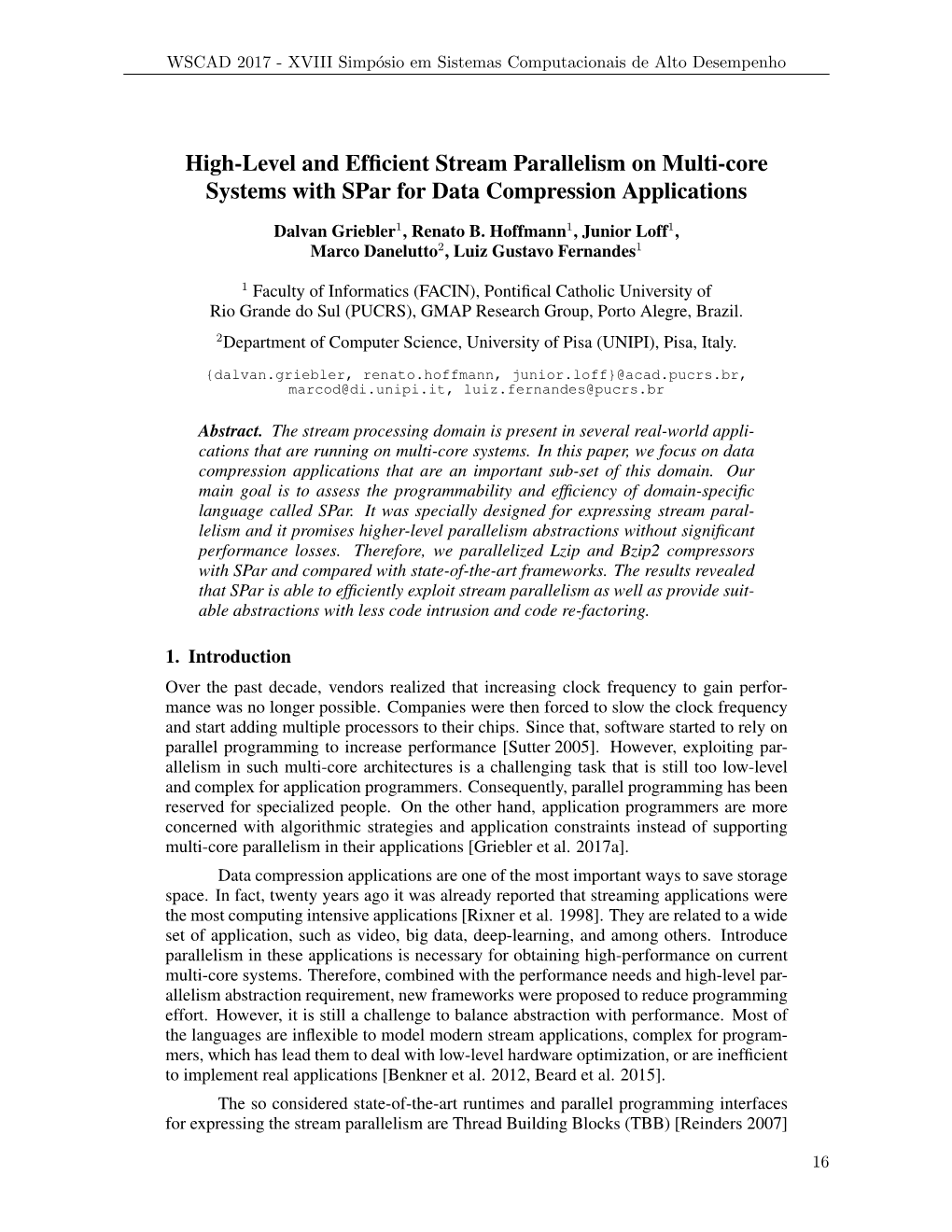 High-Level and Efficient Stream Parallelism on Multi-Core Systems