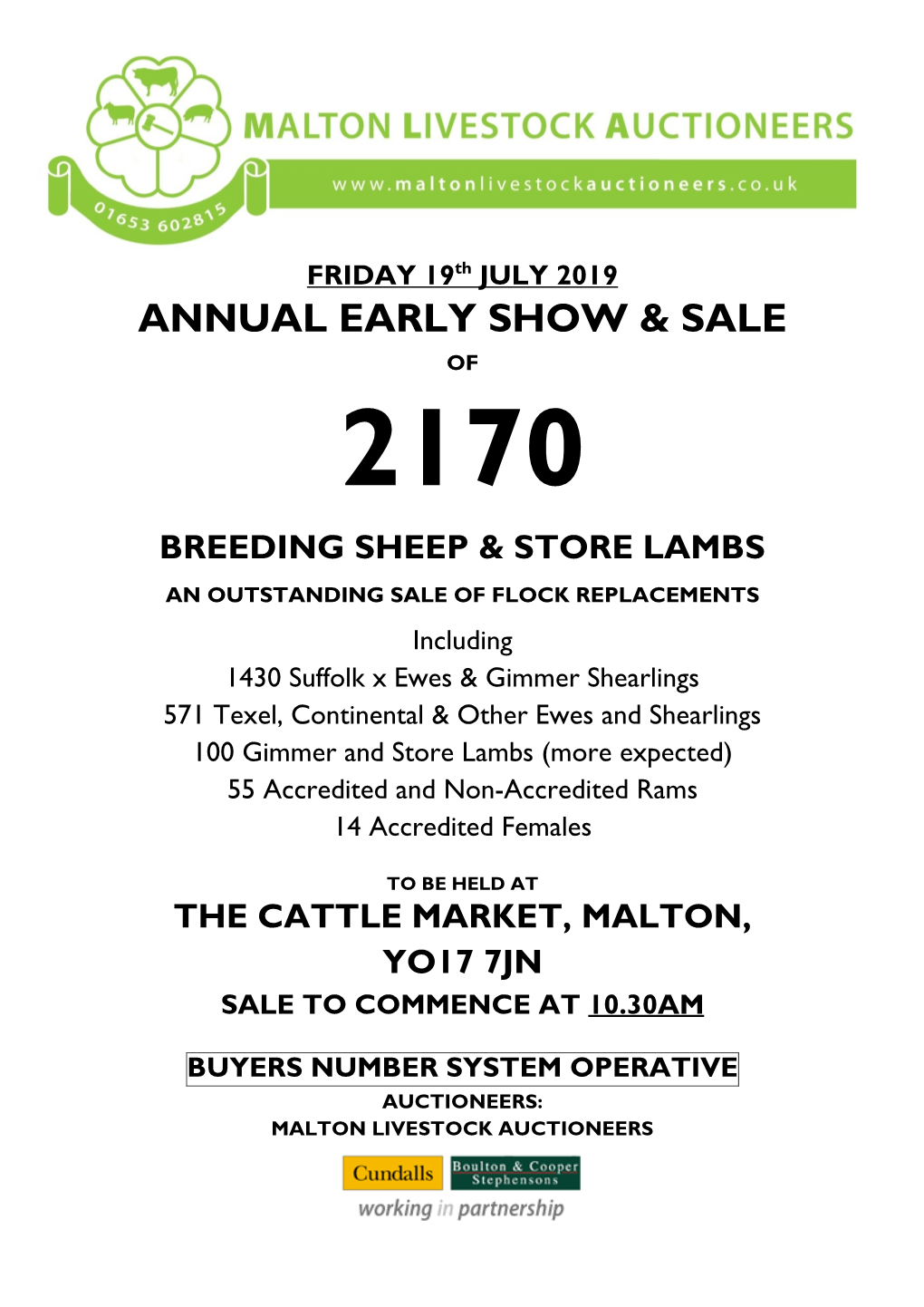 Annual Early Show & Sale