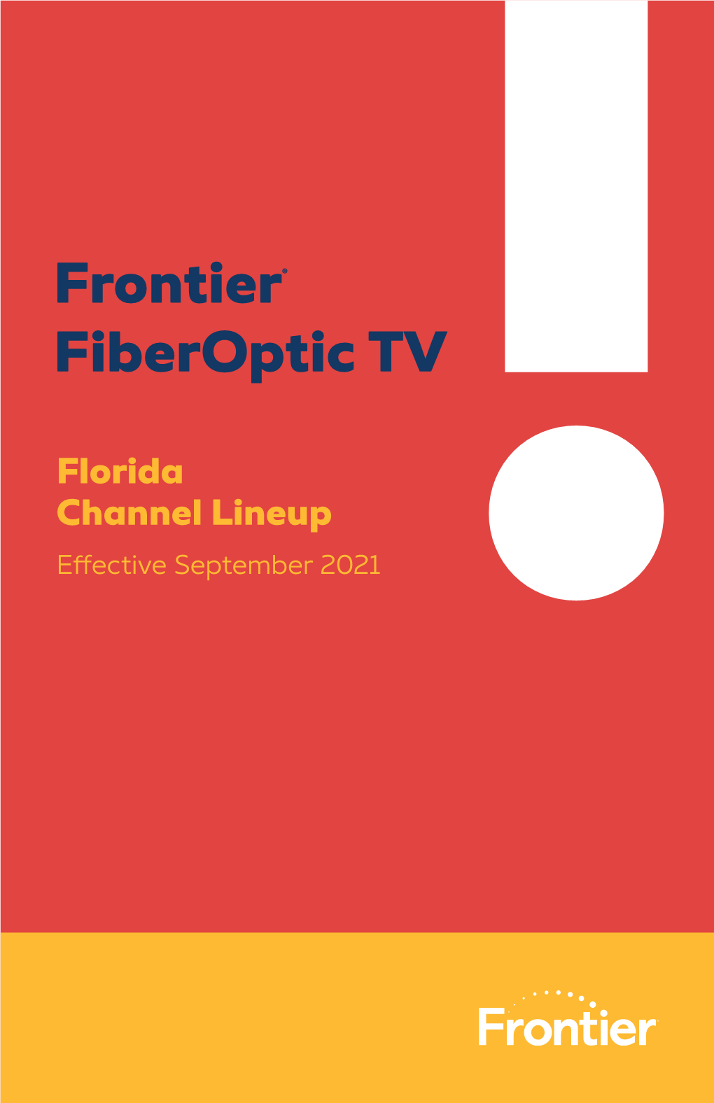 Frontier Fiberoptic TV Florida Residential Channel Lineup and TV