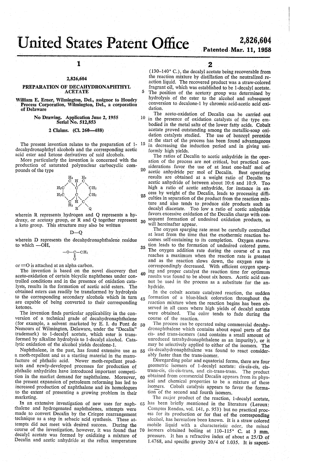 United States Patent Office Patented