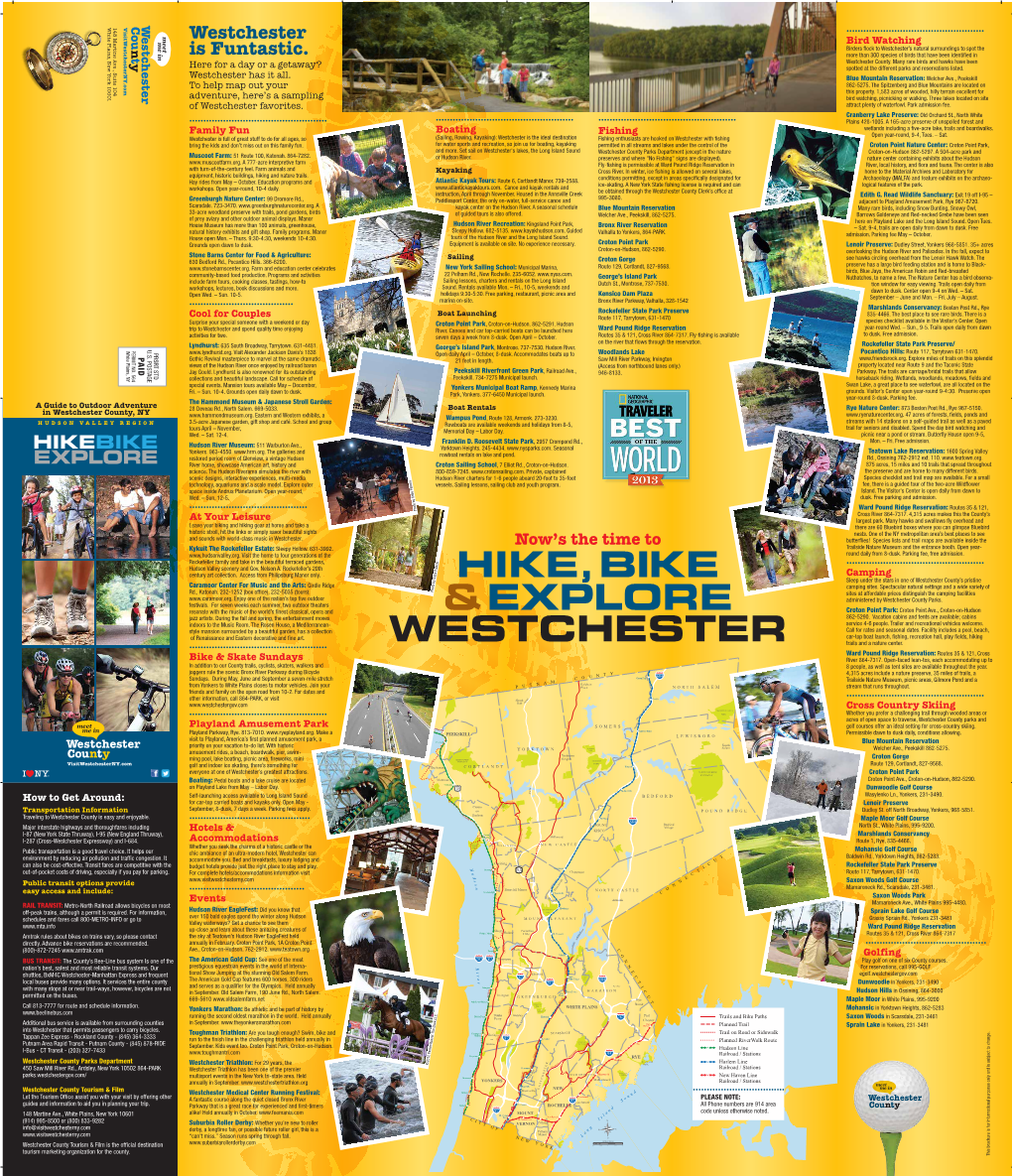 Hike,Bike &Explore Westchester