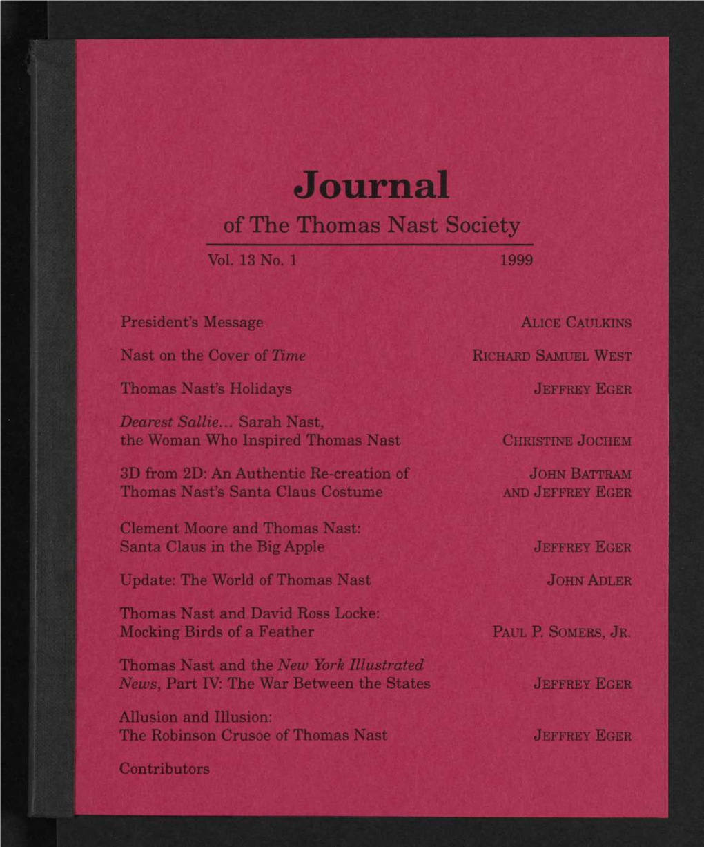 Journal of the Thomas Nast Society Vol