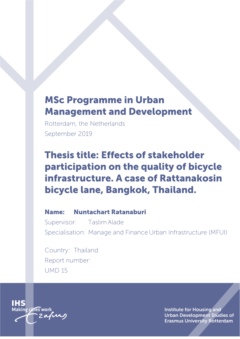 Effects of Stakeholder Participation on the Quality of Bicycle Infrastructure
