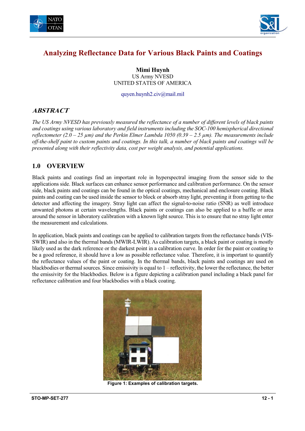 Analyzing Reflectance Data for Various Black Paints and Coatings