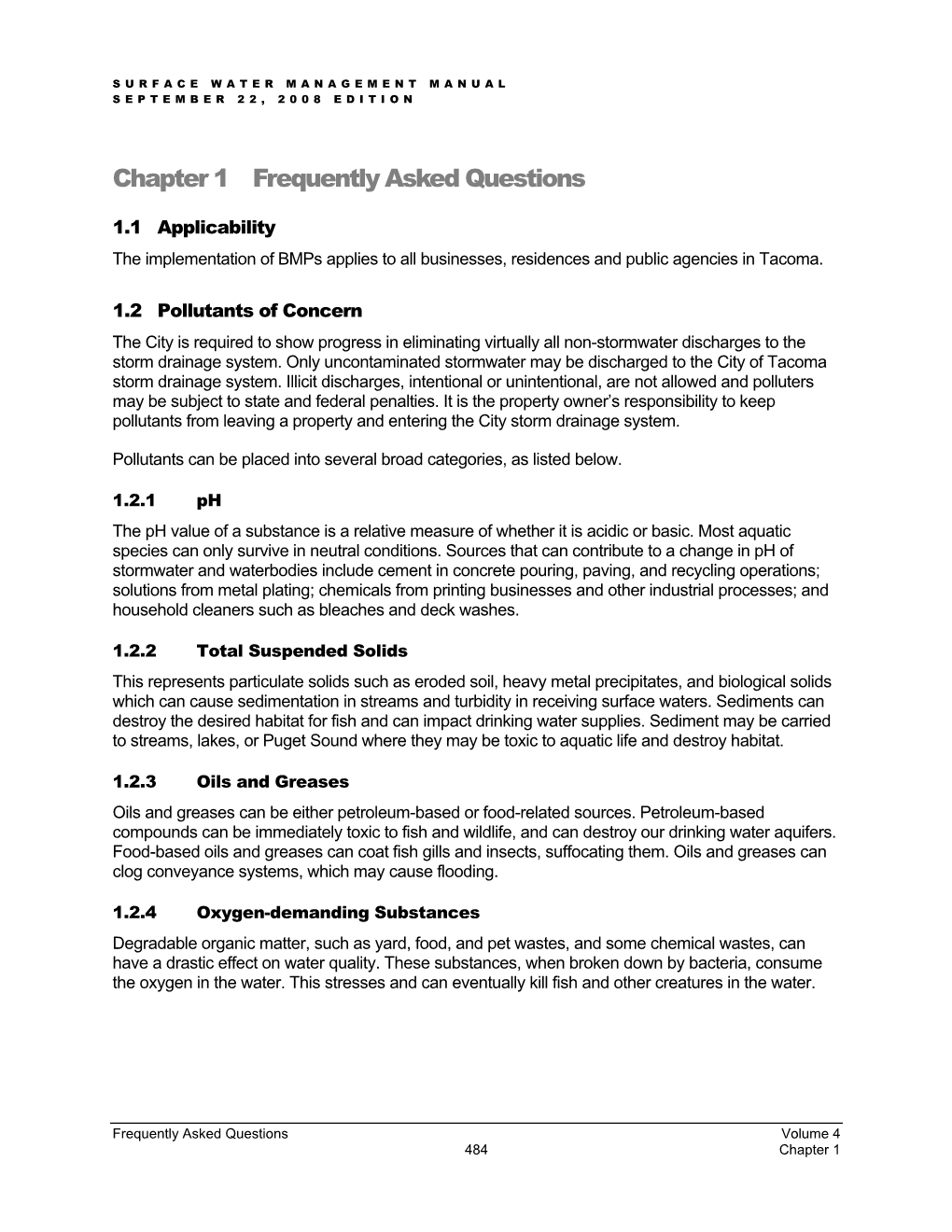 Chapter 1 Frequently Asked Questions