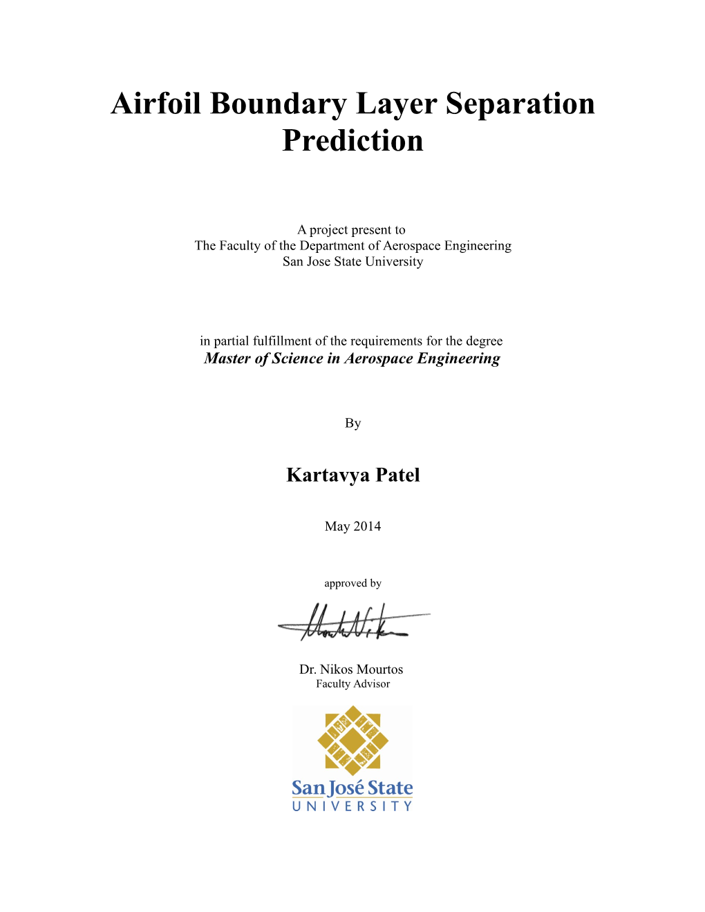 Airfoil Boundary Layer Separation Prediction [Pdf]