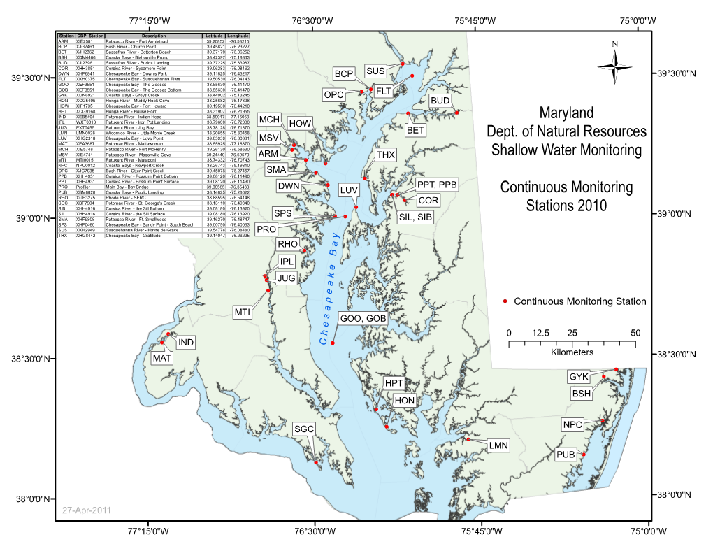 Maryland Dept. of Natural Resources Shallow Water