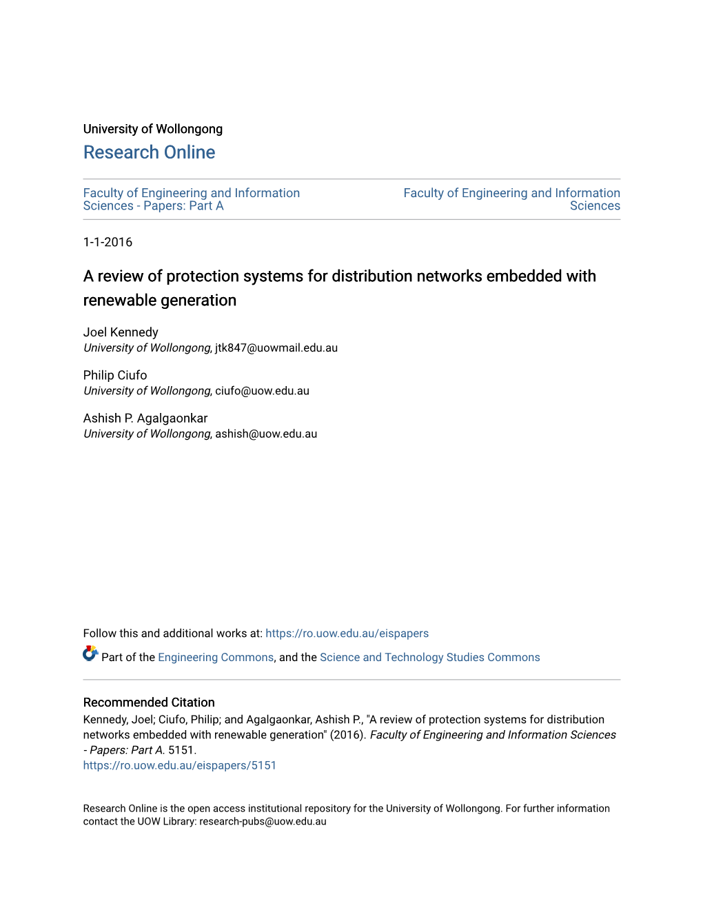 A Review of Protection Systems for Distribution Networks Embedded with Renewable Generation