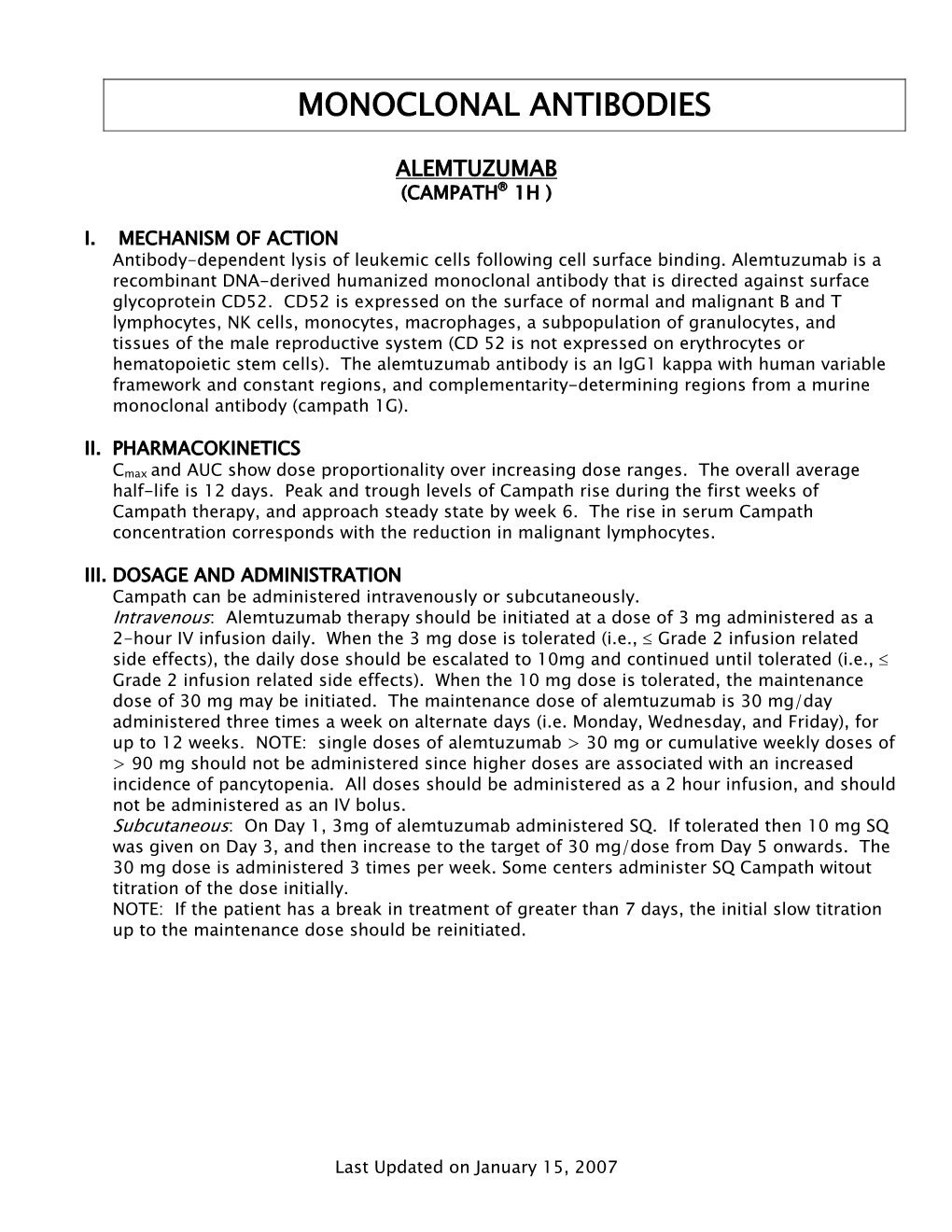 Monoclonal Antibodies