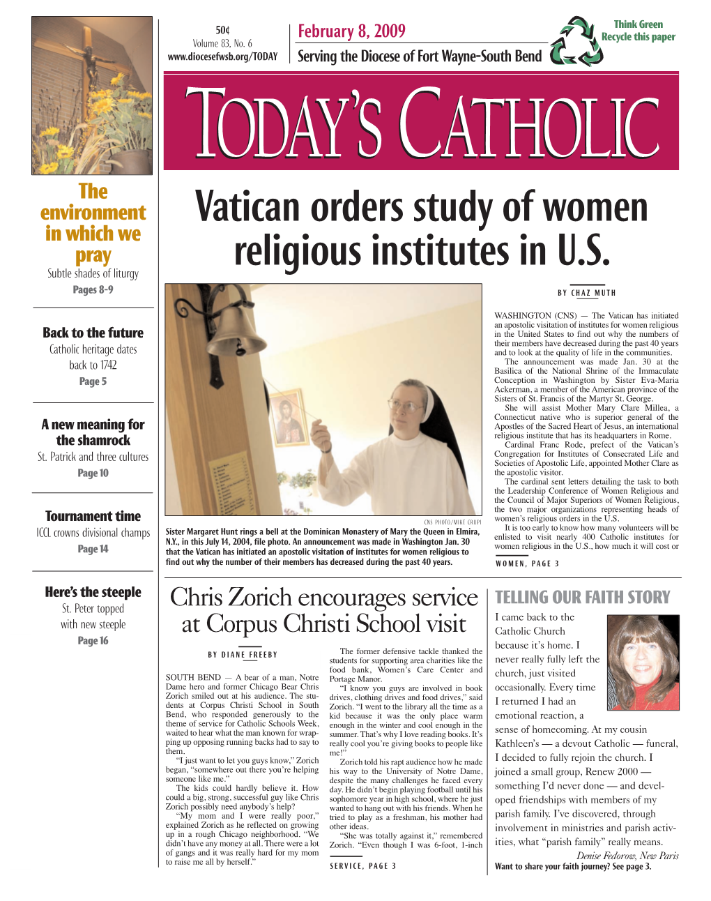 Vatican Orders Study of Women Religious Institutes in U.S