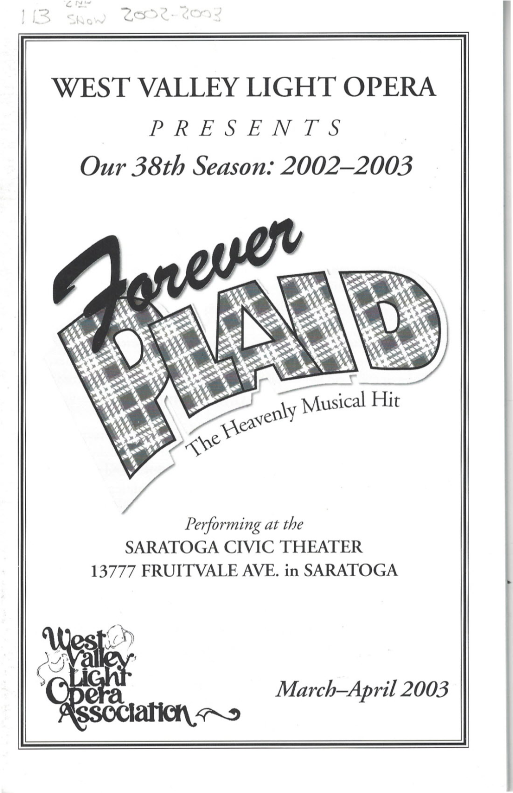 2003-03 Forever Plaid.Pdf