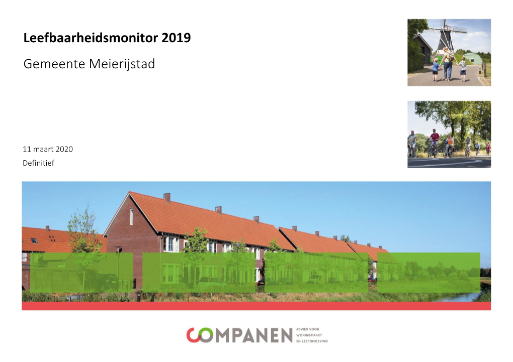 Leefbaarheidsmonitor 2019 Gemeente Meierijstad