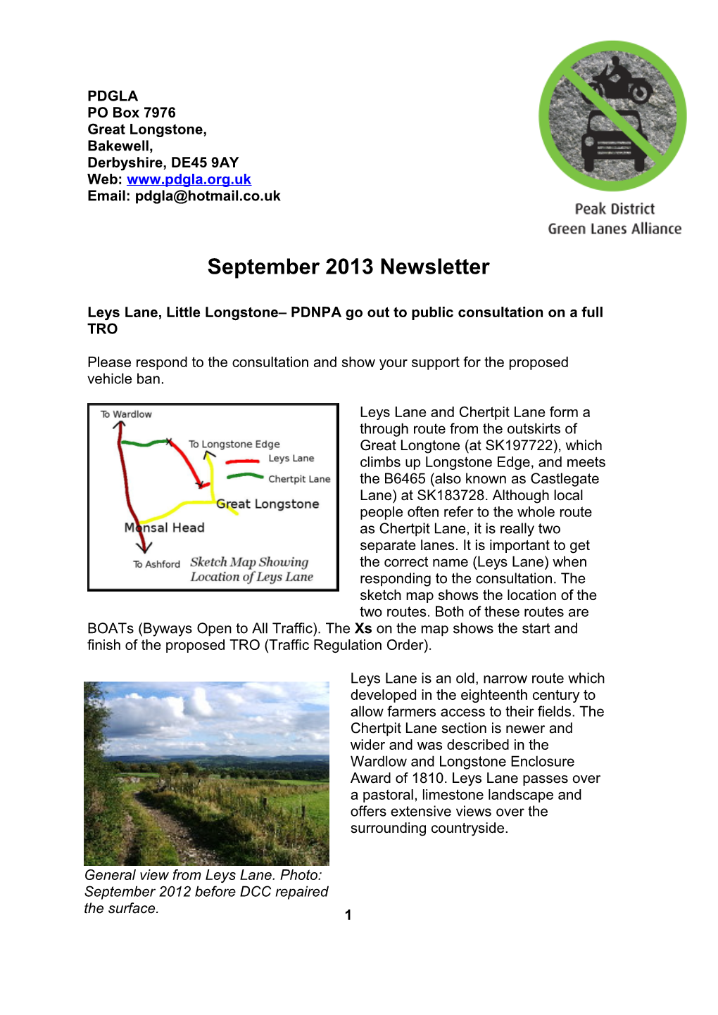September 2013 Newsletter