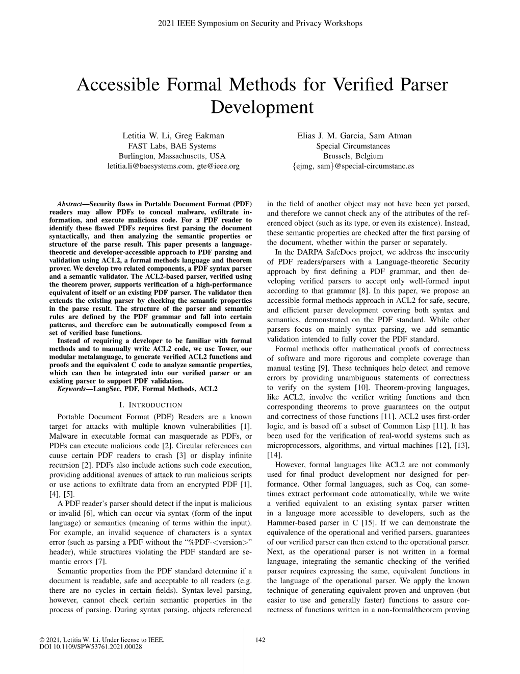 Accessible Formal Methods for Verified Parser Development