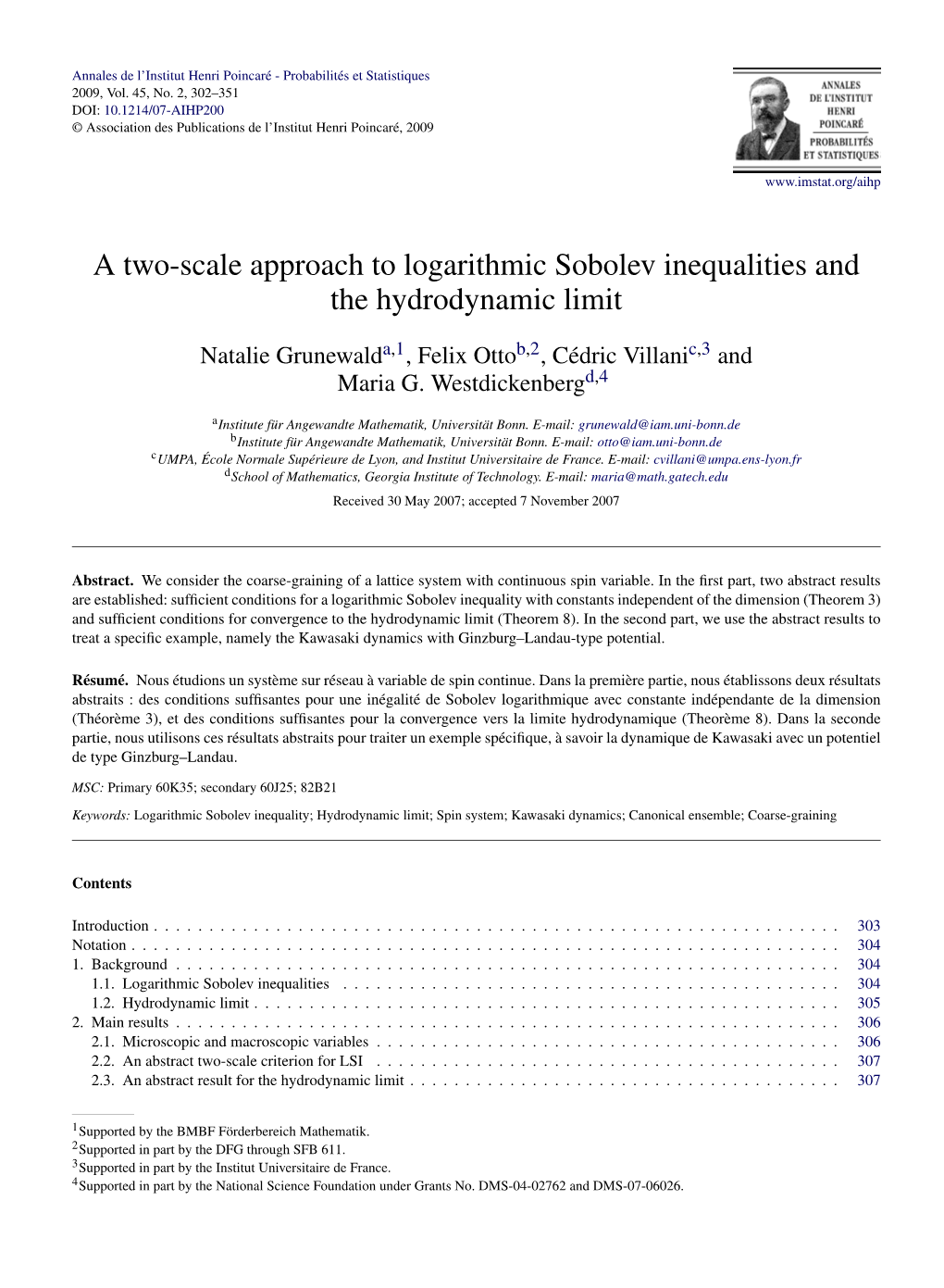 A Two-Scale Approach to Logarithmic Sobolev Inequalities and the Hydrodynamic Limit