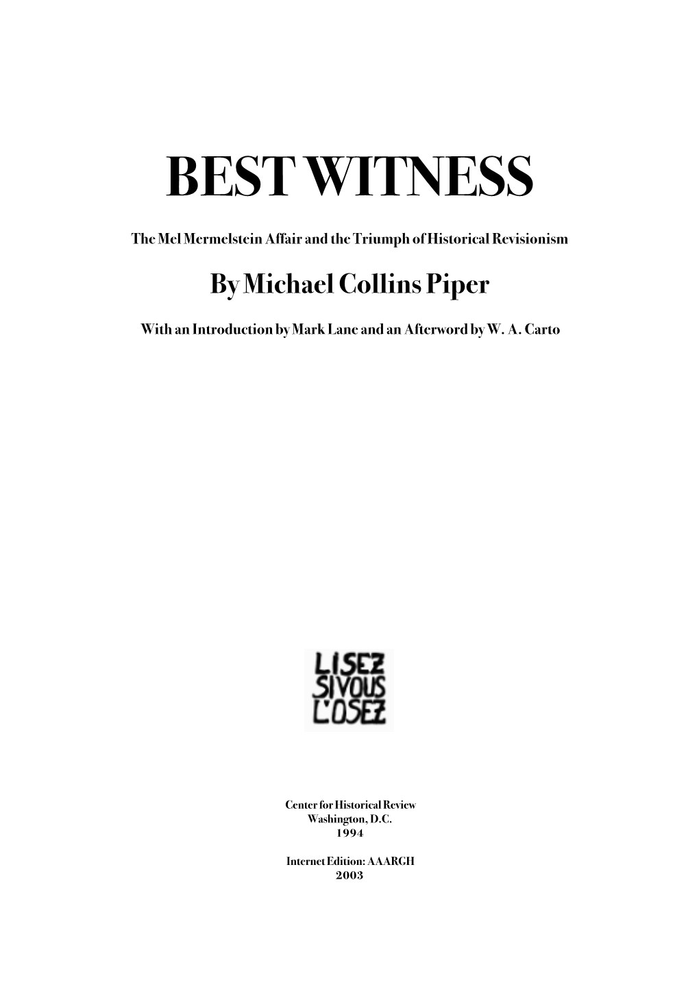 Best Witness