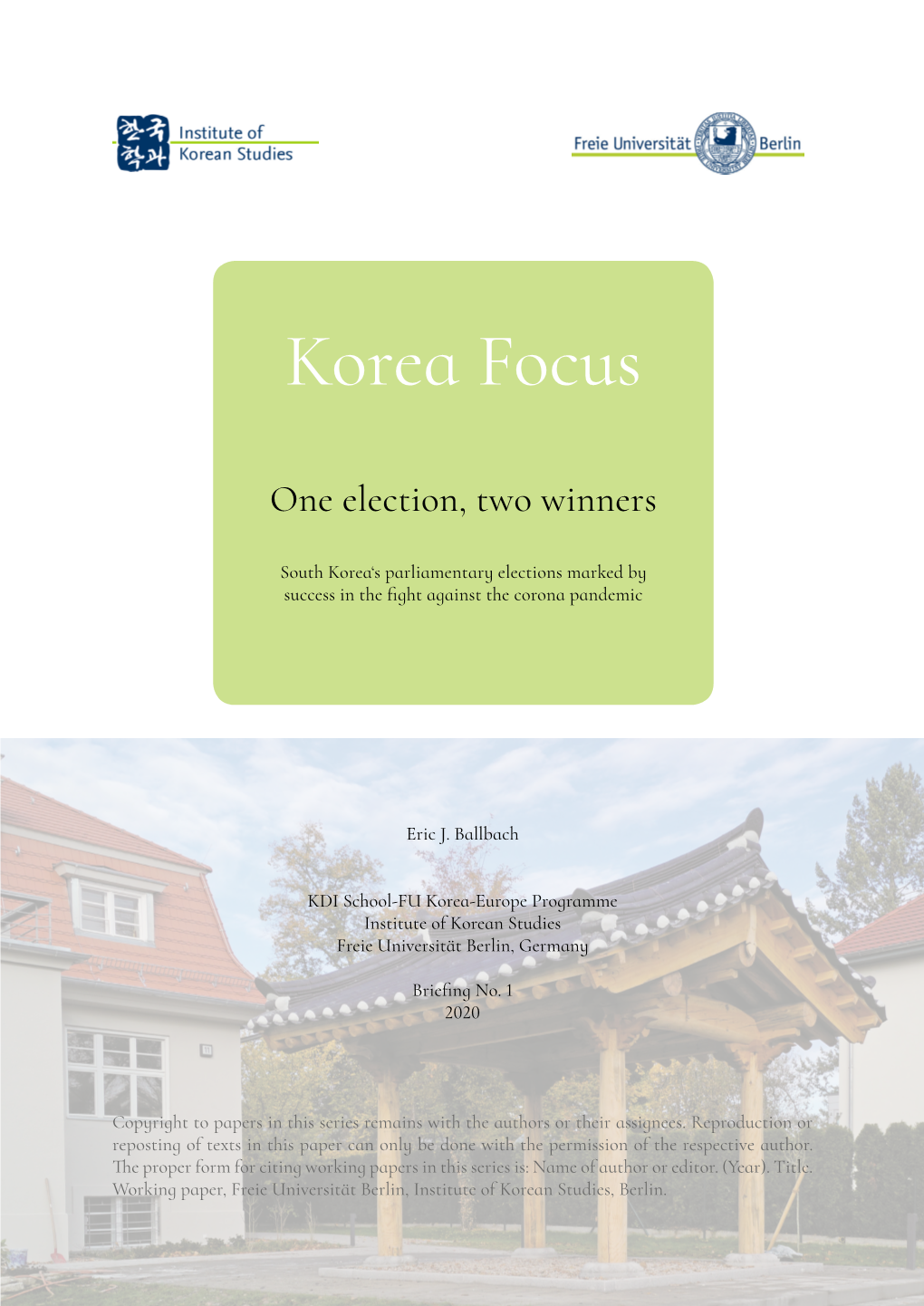 Korea Focus Briefing 01