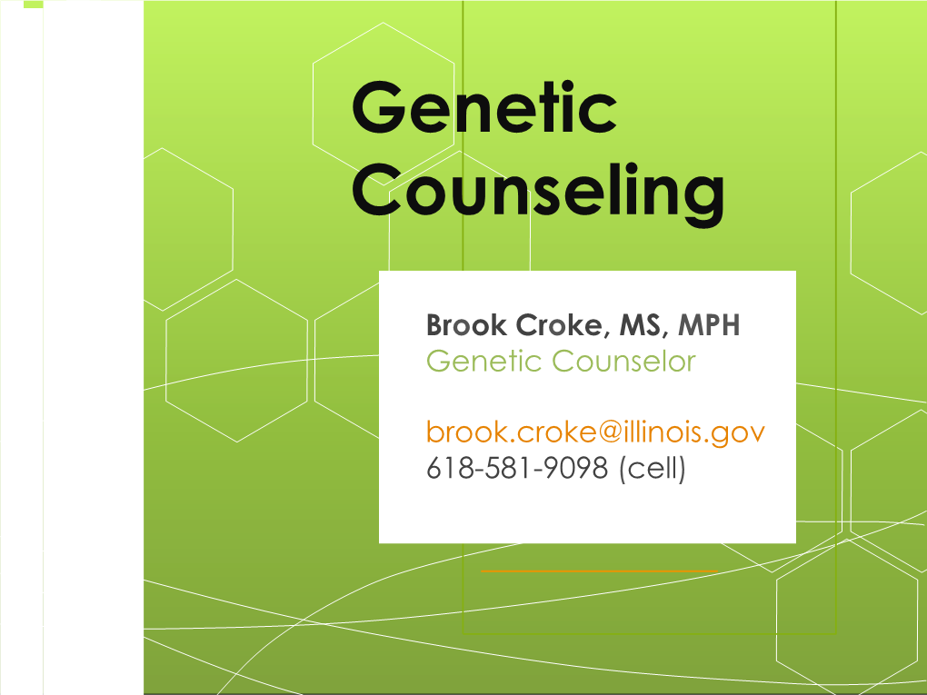 Genetic Counseling