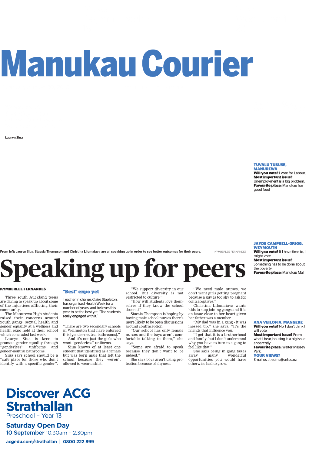 Speaking up for Peers Favourite Place: Manukau Mall