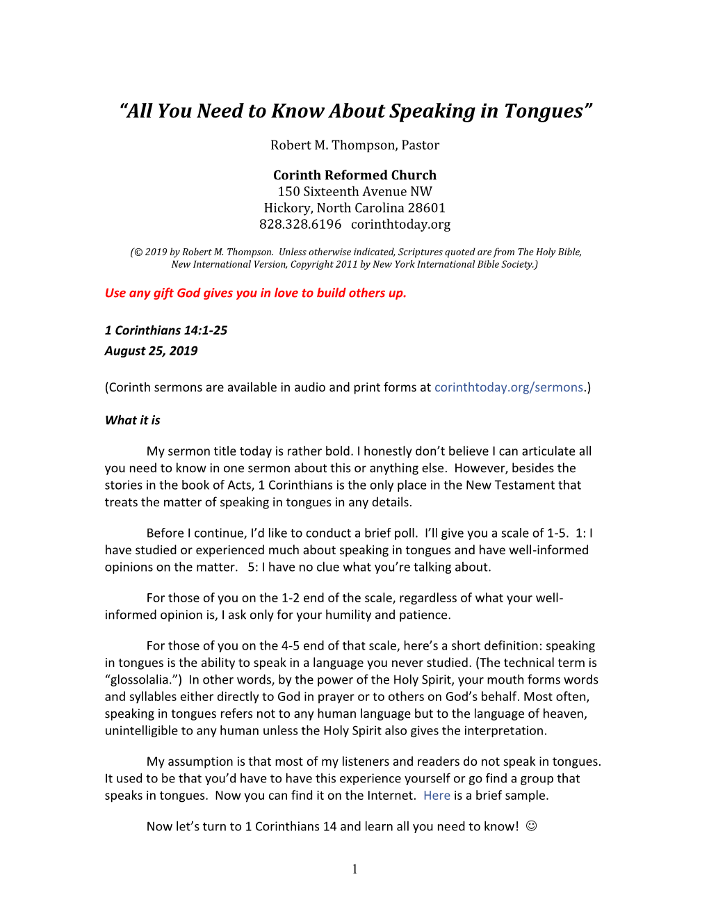 You Need to Know About Speaking in Tongues”