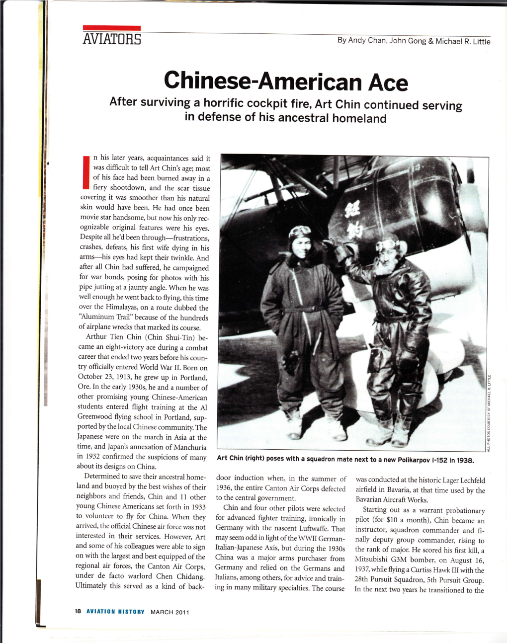 Ghinese-American Ace After Surviving a Horrific Cockpit Fire, Art Chin Continued Serving in Defense of His Ancestral Homeland