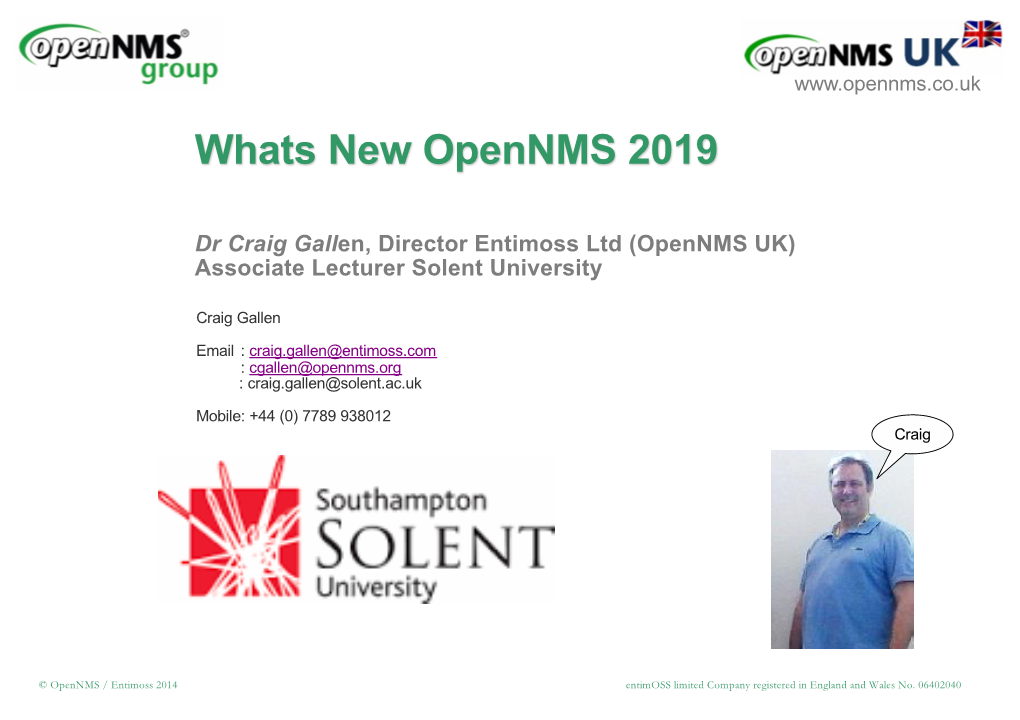 Whats New Opennms 2019